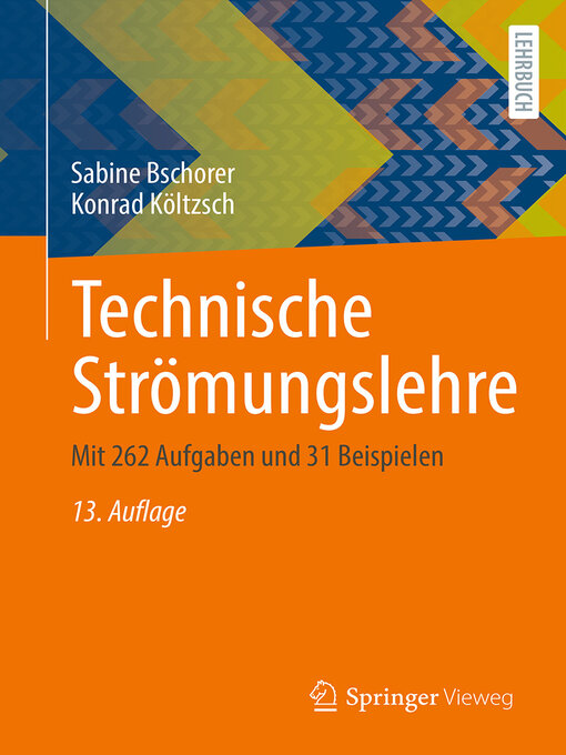 Title details for Technische Strömungslehre by Sabine Bschorer - Available